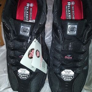 Skechers Steel Toe Memory Foam Work Boots